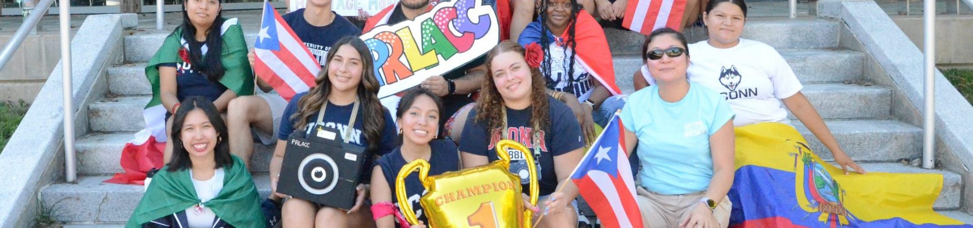 The PRLACC community taking a group photo during the 2026 homecoming parade.